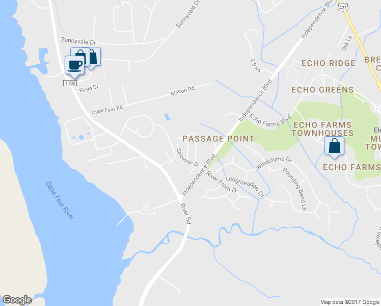 map of restaurants, bars, coffee shops, grocery stores, and more near 212 Eucalyptus Lane in Wilmington