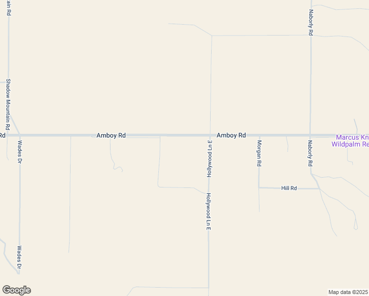 map of restaurants, bars, coffee shops, grocery stores, and more near Amboy Road in Twentynine Palms