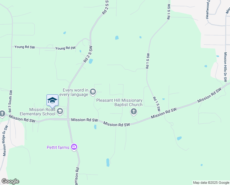 map of restaurants, bars, coffee shops, grocery stores, and more near 16 Bramblewood Point Southwest in Cartersville