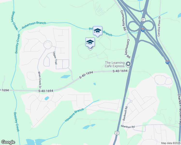 map of restaurants, bars, coffee shops, grocery stores, and more near 180 S-40-1694 in Blythewood
