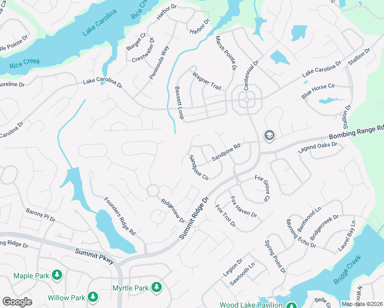 map of restaurants, bars, coffee shops, grocery stores, and more near 103 Sandpine Road in Columbia
