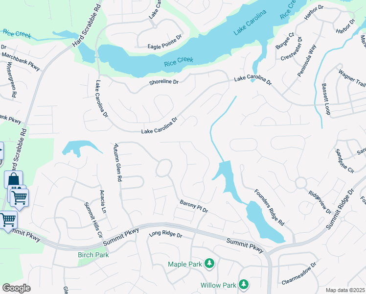 map of restaurants, bars, coffee shops, grocery stores, and more near 403 Indigo Ridge Drive in Columbia
