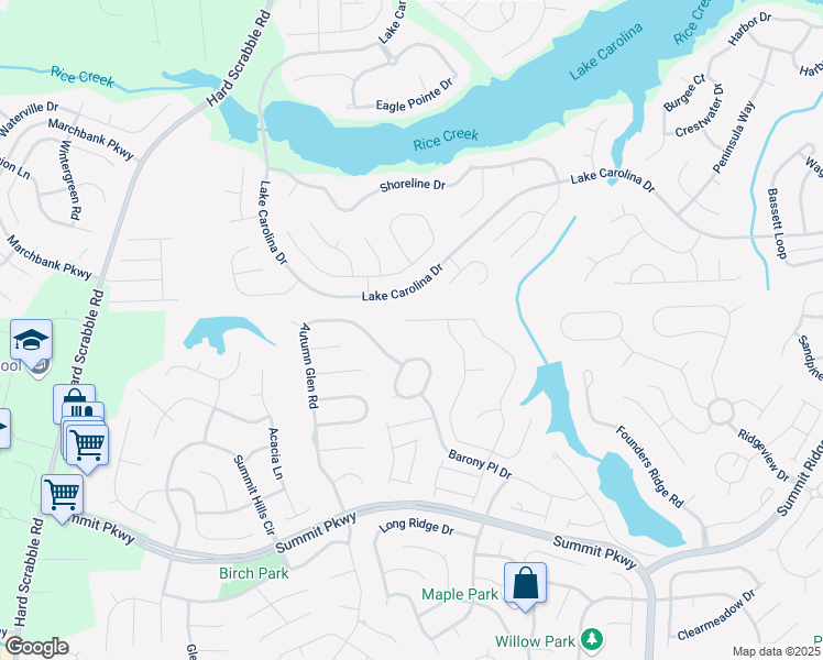 map of restaurants, bars, coffee shops, grocery stores, and more near 543 Autumn Glen Road in Columbia
