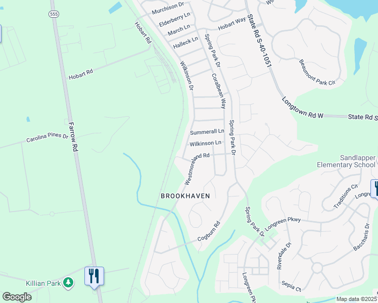 map of restaurants, bars, coffee shops, grocery stores, and more near 363 Westmoreland Road in Columbia