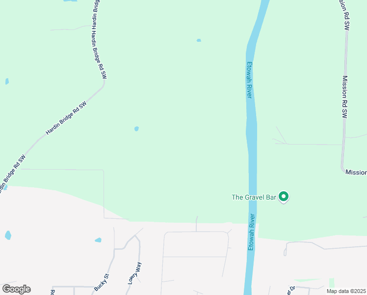 map of restaurants, bars, coffee shops, grocery stores, and more near 891 Hardin Bridge Road Southwest in Kingston