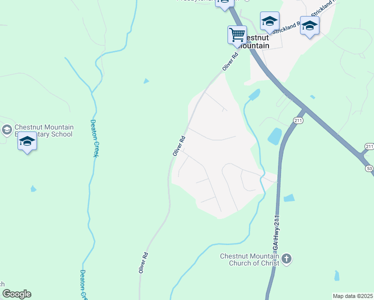 map of restaurants, bars, coffee shops, grocery stores, and more near 5021 Stoneridge Drive in Flowery Branch