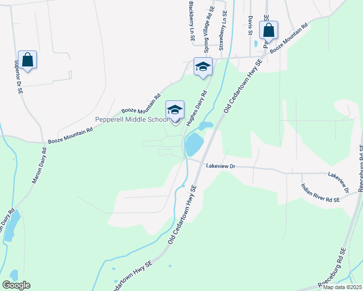 map of restaurants, bars, coffee shops, grocery stores, and more near 200 Hughes Dairy Road in Lindale
