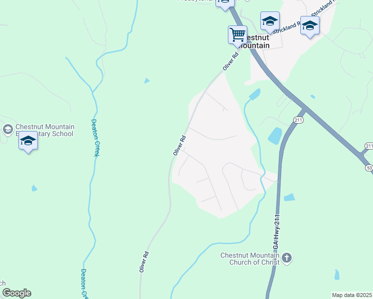 map of restaurants, bars, coffee shops, grocery stores, and more near 5021 Stoneridge Drive in Flowery Branch