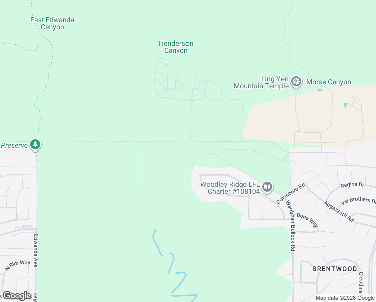 map of restaurants, bars, coffee shops, grocery stores, and more near Decliff Drive in Rancho Cucamonga