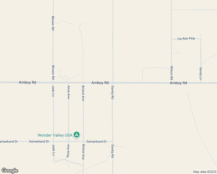 map of restaurants, bars, coffee shops, grocery stores, and more near 80897 Amboy Road in Twentynine Palms