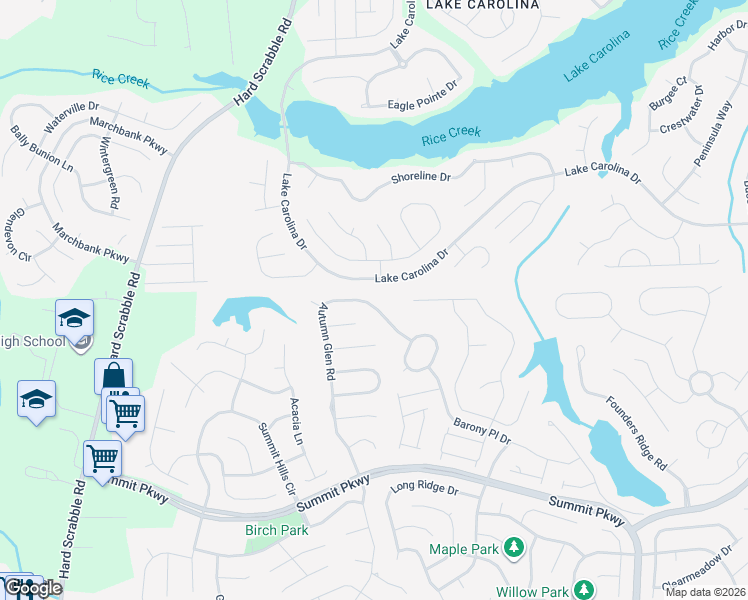 map of restaurants, bars, coffee shops, grocery stores, and more near 525 Autumn Glen Road in Columbia