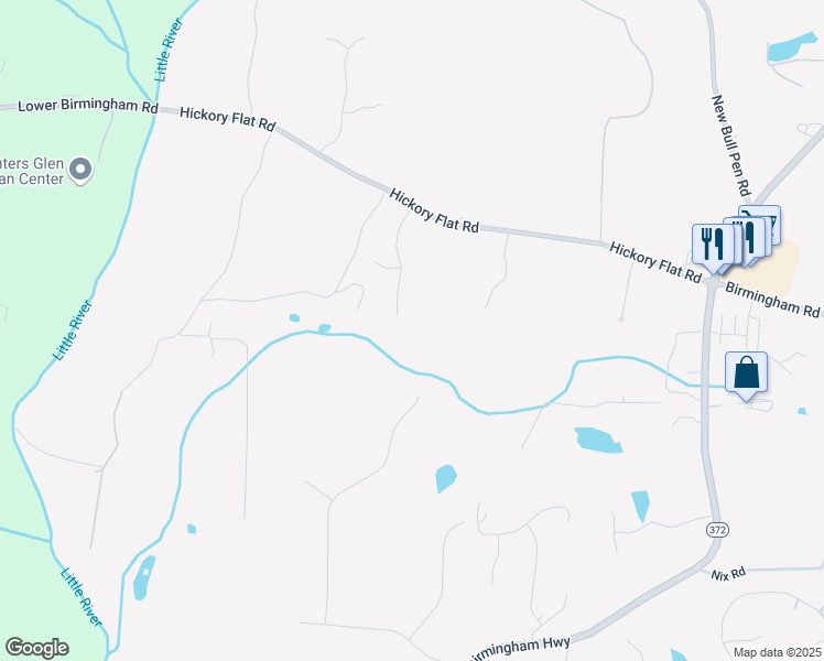 map of restaurants, bars, coffee shops, grocery stores, and more near 590 Hickory Mill Lane in Alpharetta