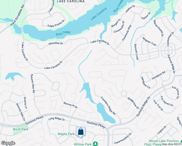 map of restaurants, bars, coffee shops, grocery stores, and more near 1029 Hamilton Place Circle in Columbia