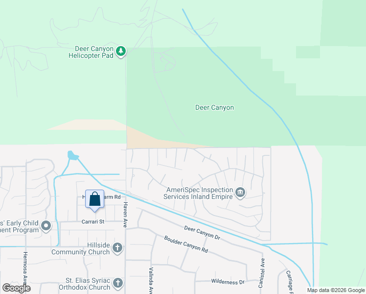 map of restaurants, bars, coffee shops, grocery stores, and more near 5000 Roan Court in Rancho Cucamonga