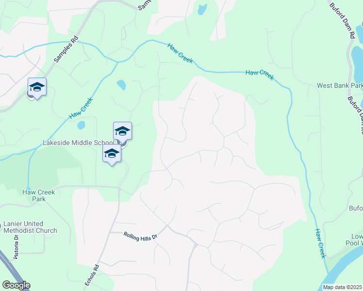 map of restaurants, bars, coffee shops, grocery stores, and more near 2850 Dartmouth Place in Cumming