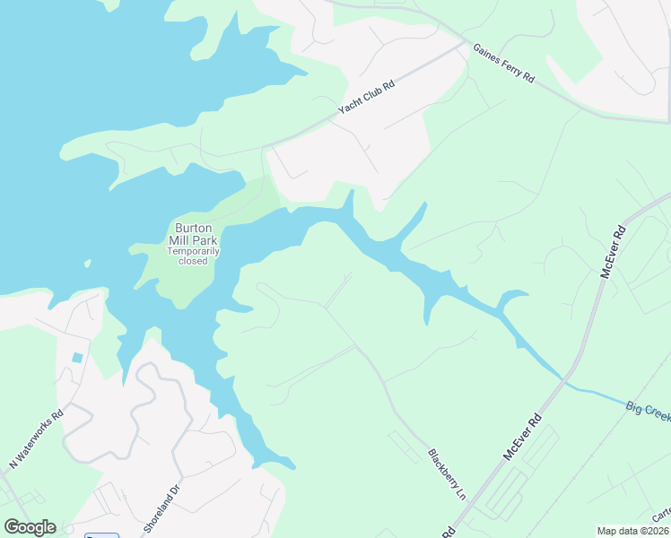 map of restaurants, bars, coffee shops, grocery stores, and more near 5975 Blackberry Ln in Buford