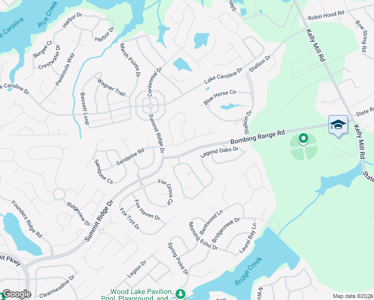 map of restaurants, bars, coffee shops, grocery stores, and more near 408 Bombing Range Road in Columbia
