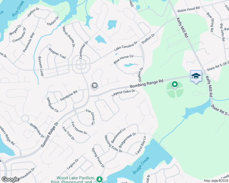 map of restaurants, bars, coffee shops, grocery stores, and more near 332 Bombing Range Road in Columbia