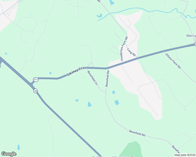 map of restaurants, bars, coffee shops, grocery stores, and more near 4329 Benefield Circle in Braselton