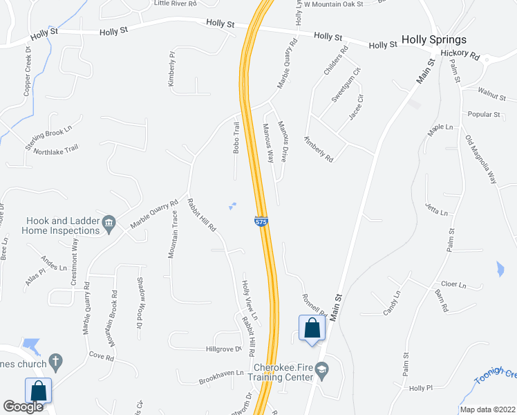 map of restaurants, bars, coffee shops, grocery stores, and more near Phillip Landrum Memorial Hwy in Canton