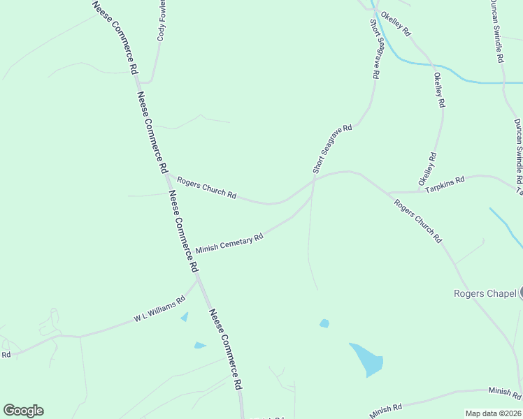 map of restaurants, bars, coffee shops, grocery stores, and more near 364 Rogers Church Road in Commerce