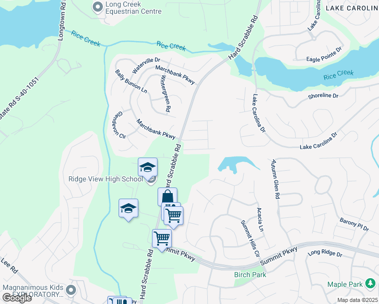 map of restaurants, bars, coffee shops, grocery stores, and more near 221 Lawson Drive in Columbia
