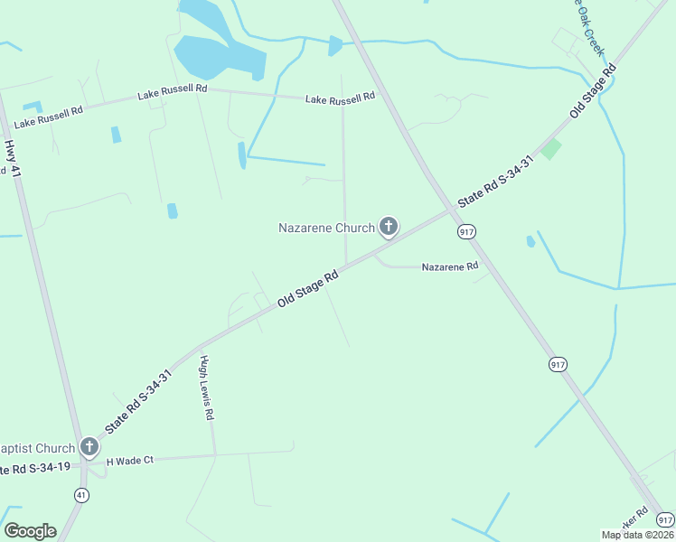 map of restaurants, bars, coffee shops, grocery stores, and more near 2547 Old Stage Road in Mullins