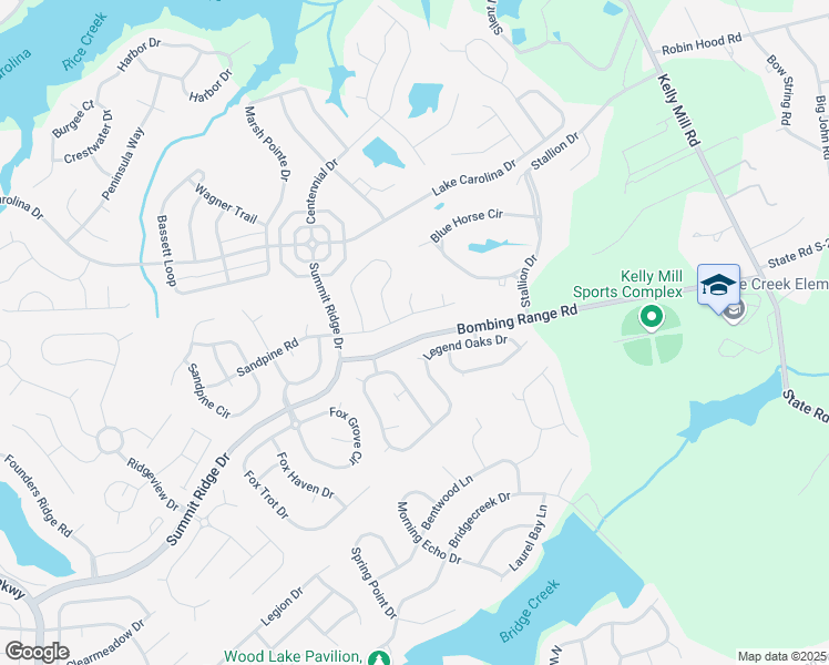 map of restaurants, bars, coffee shops, grocery stores, and more near 404 Bombing Range Road in Columbia