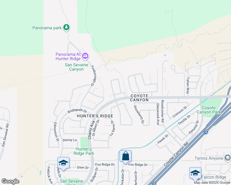 map of restaurants, bars, coffee shops, grocery stores, and more near 4873 Brookside Avenue in Fontana