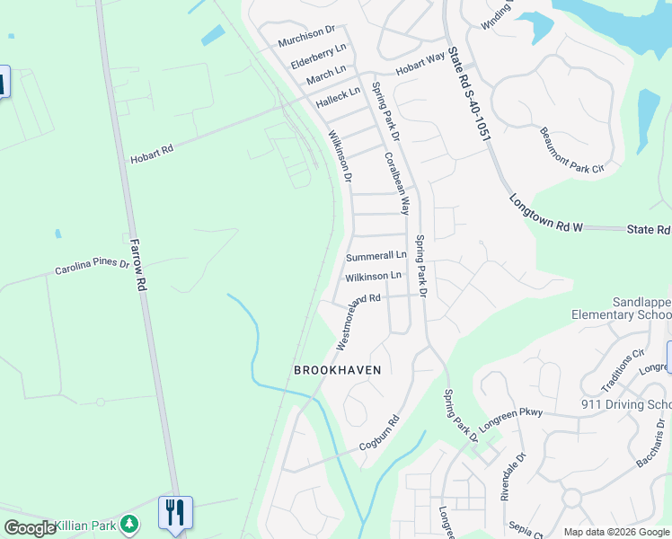 map of restaurants, bars, coffee shops, grocery stores, and more near 2029 Wilkinson Drive in Columbia