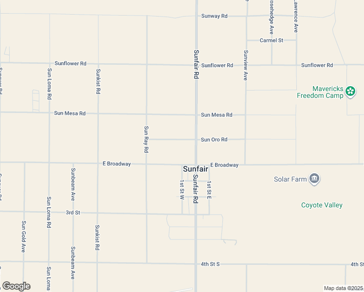map of restaurants, bars, coffee shops, grocery stores, and more near 64845 Sun Oro Road in Joshua Tree