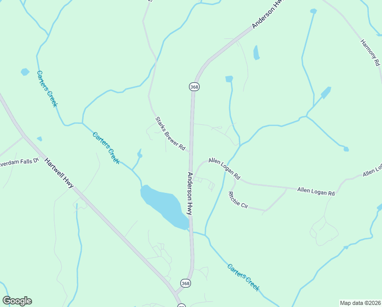 map of restaurants, bars, coffee shops, grocery stores, and more near 1756 Anderson Highway in Elberton