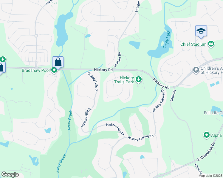 map of restaurants, bars, coffee shops, grocery stores, and more near 408 Harvest Place in Canton