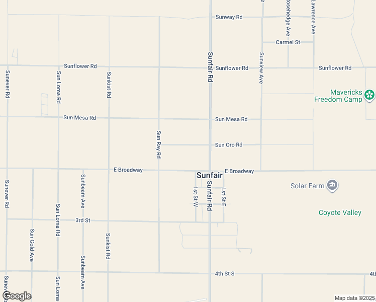 map of restaurants, bars, coffee shops, grocery stores, and more near 64845 Sun Oro Road in Joshua Tree