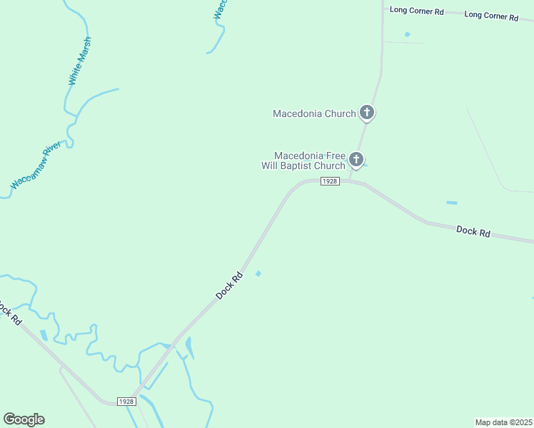 map of restaurants, bars, coffee shops, grocery stores, and more near 2415 Dock Road in Whiteville