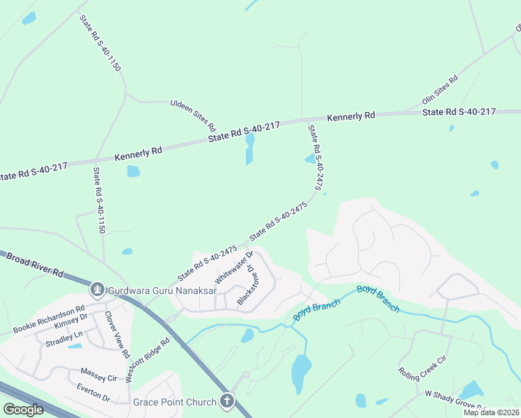 map of restaurants, bars, coffee shops, grocery stores, and more near 1113 Hopewell Church Road in Irmo