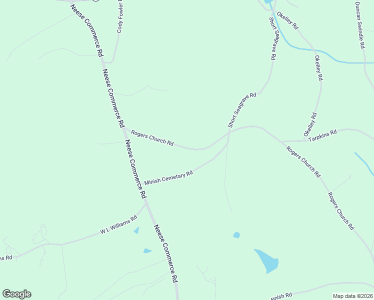 map of restaurants, bars, coffee shops, grocery stores, and more near 364 Rogers Church Road in Commerce