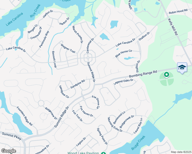 map of restaurants, bars, coffee shops, grocery stores, and more near 412 Sandpine Road in Columbia