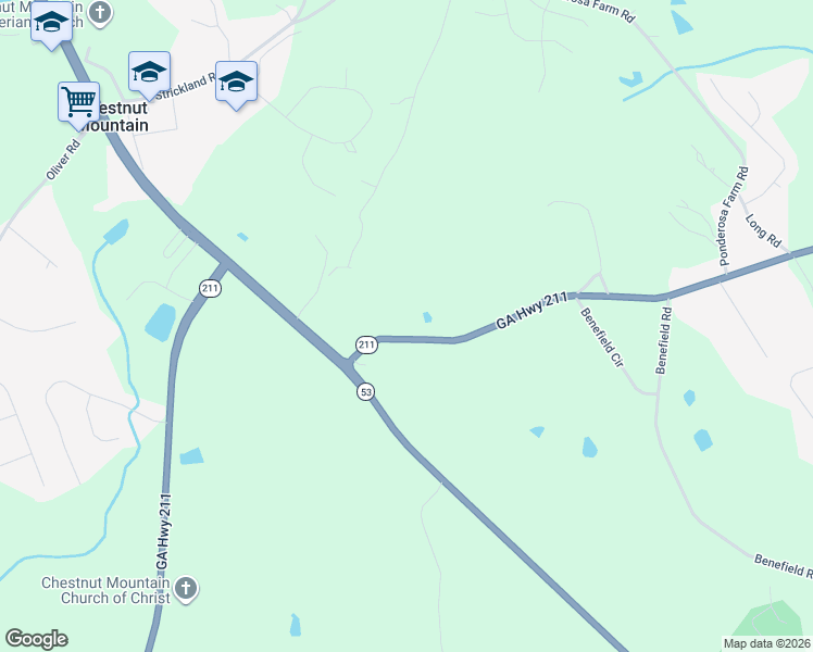 map of restaurants, bars, coffee shops, grocery stores, and more near 4401 Tanners Mill Road in Braselton