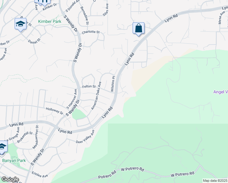map of restaurants, bars, coffee shops, grocery stores, and more near 670 Wilshire Place in Thousand Oaks