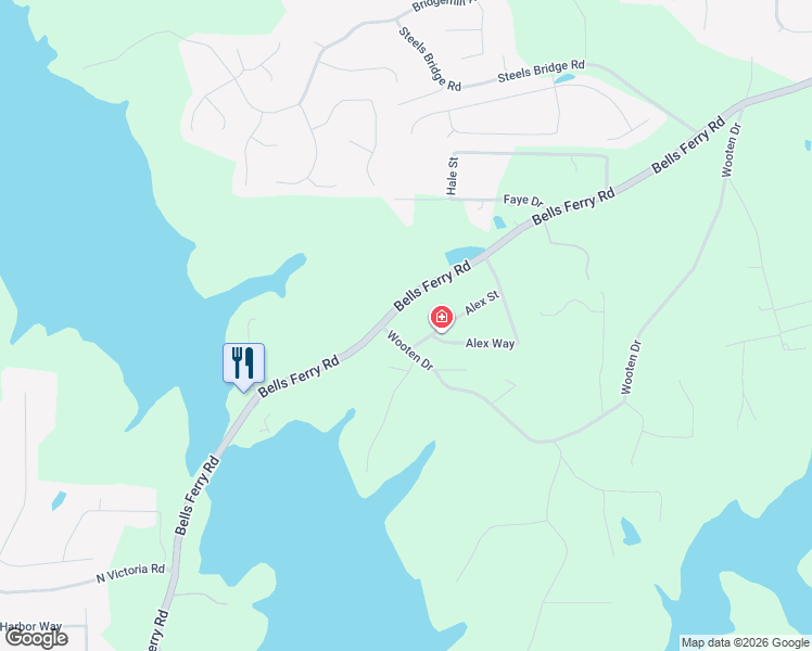 map of restaurants, bars, coffee shops, grocery stores, and more near 133 Alex Street in Canton