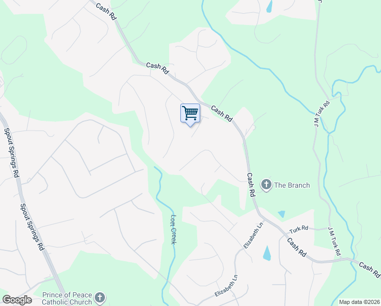map of restaurants, bars, coffee shops, grocery stores, and more near 5154 Glen Forrest Drive in Flowery Branch