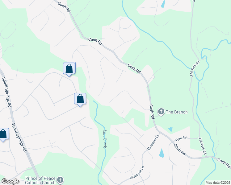 map of restaurants, bars, coffee shops, grocery stores, and more near 5154 Glen Forrest Drive in Flowery Branch