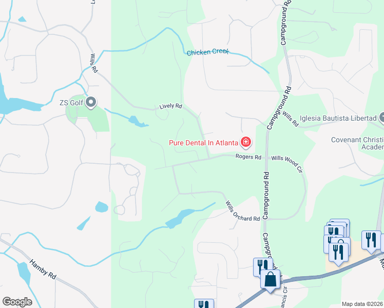 map of restaurants, bars, coffee shops, grocery stores, and more near 6075 Heritage Manor Drive in Cumming