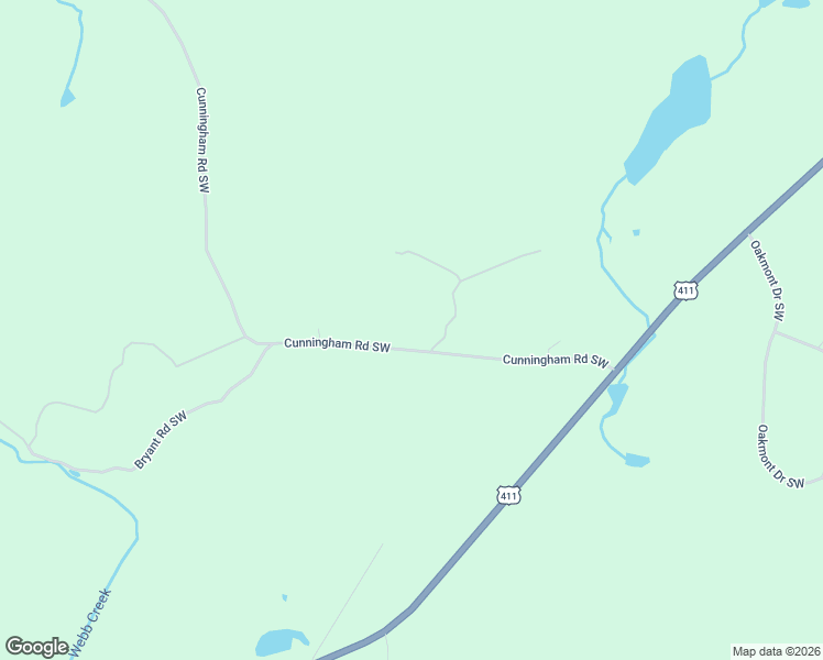 map of restaurants, bars, coffee shops, grocery stores, and more near 234 Cunningham Road Southwest in Rome