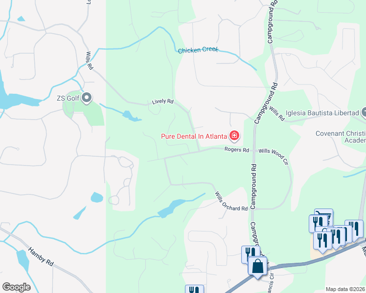 map of restaurants, bars, coffee shops, grocery stores, and more near 6075 Heritage Manor Drive in Cumming