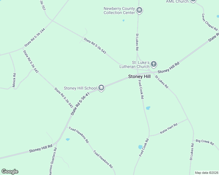 map of restaurants, bars, coffee shops, grocery stores, and more near 2952 Stoney Hill Road in Prosperity