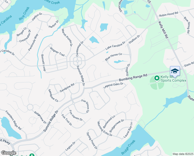 map of restaurants, bars, coffee shops, grocery stores, and more near 601 Sandpine Road in Columbia