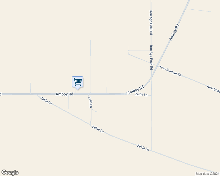 map of restaurants, bars, coffee shops, grocery stores, and more near 87000 Amboy Road in Twentynine Palms