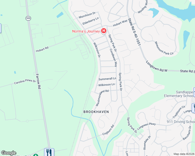 map of restaurants, bars, coffee shops, grocery stores, and more near 2029 Wilkinson Drive in Columbia